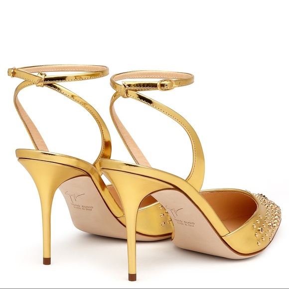 ALMOST GONE New giuseppe zanotti studded gold heel - Picture 5 of 8